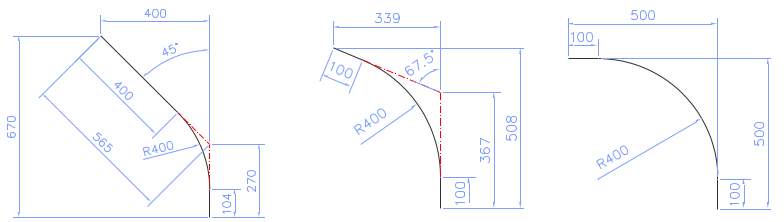 Radius 400