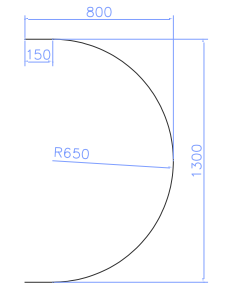 Radius 650