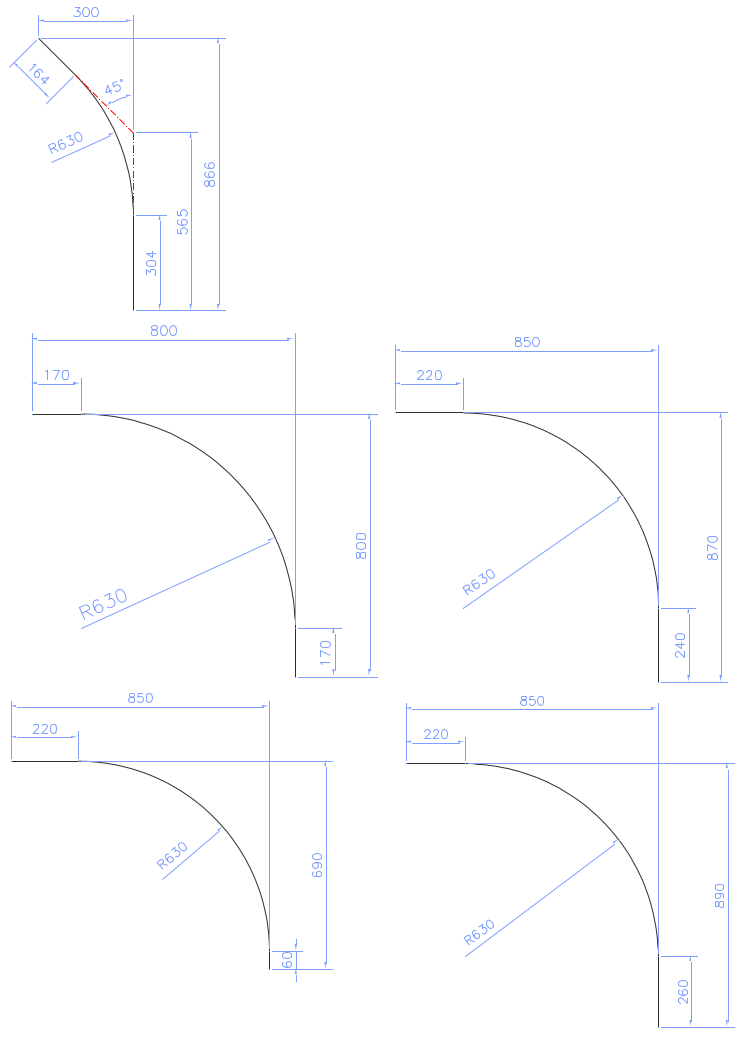 Radius 630