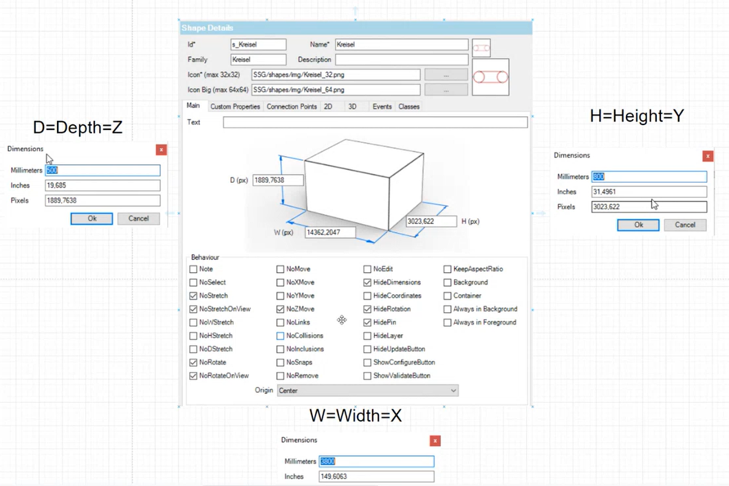 Länge Breite Höheg
