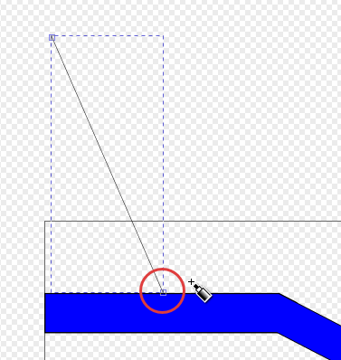 Vektorposition Connection-Point